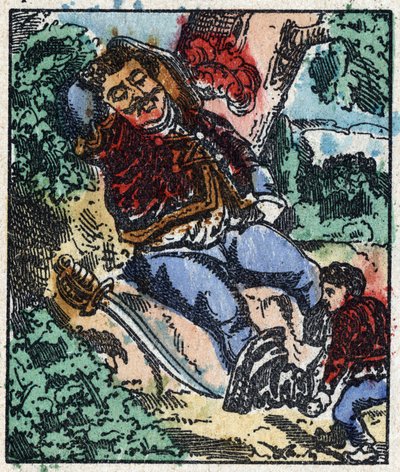 Illustration of the “” Le petit poucet “” tale by Charles Perrault. Wood engraving of Imaging Pellerin - Epinal, sd. Late 19th century. av French School