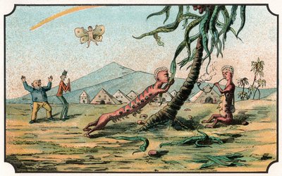 Illustrasjon av boken "Voyage dans la lune avant 1900" av A. de Ville-d