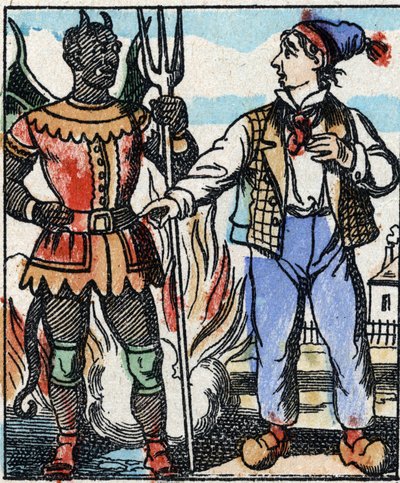 Illustration of the tale “” The Devil