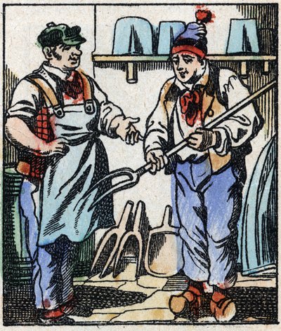 Illustration of the tale “” The Devil