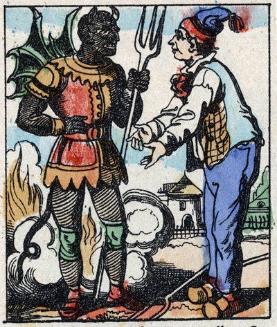Illustration of the tale “” The Devil