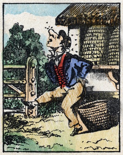 Illustrasjon av historien "" Veridique History of Jeannot Serinet "" Tregravering av bilder Pellerin - Epinal, sd. Sent på 1800-tallet. av French School
