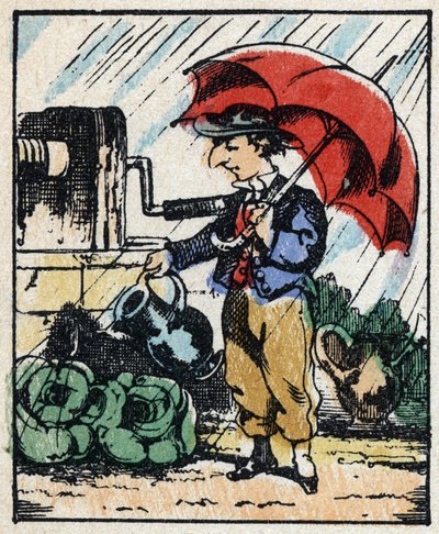 Illustration of the tale “” Veridique History of Jeannot Serinet “” Wood engraving of Imagery Pellerin - Epinal, sd. Late 19th century. av French School