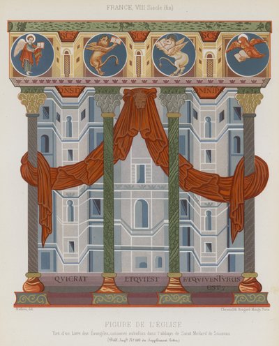 Bilde av en kirke av French School
