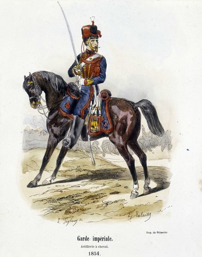 Imperial Guard: Artillery on Horseback i 1854 - i "Histoire de l