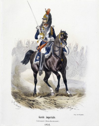 Imperial Guard: Cuirassiers i 1854 - i "Army History"" av A. Barbier av French School