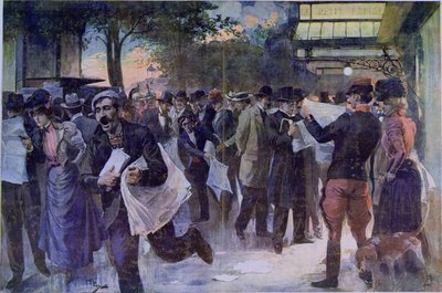 Viktige nyheter, ca. 1900 av French School