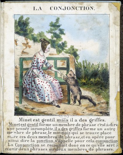 I "La grammaire en images", brosjyrealbum, ca 1850. av French School