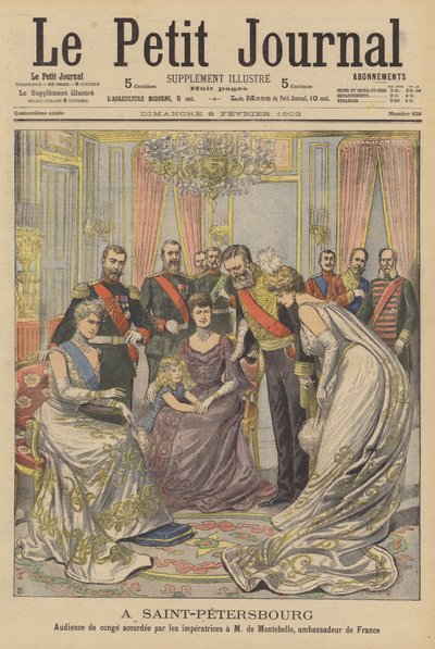 I St Petersburg (farge litho) av French School