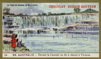 Foran Horseshoe Falls, Victoria, Australia (chromolitho) av French School