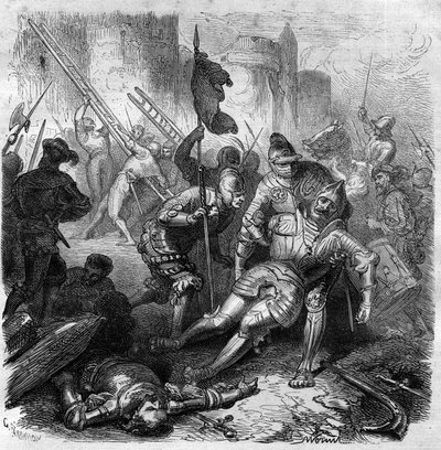 In the battle against Henry IV of the Holy Germanic Empire on October 14 av French School