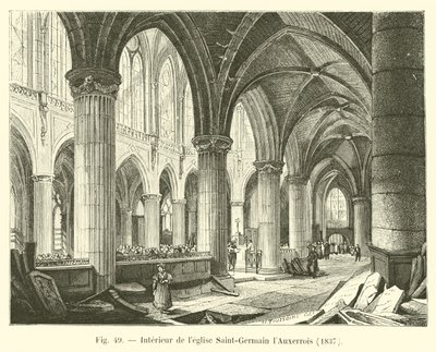 Interiør i kirken Saint-Germain l