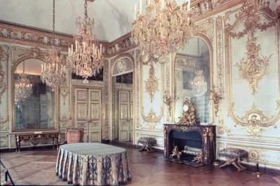 Interiør i rådssalen 1701-55 av French School