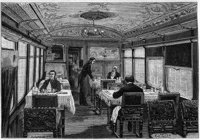 Internal view of the dining room of L