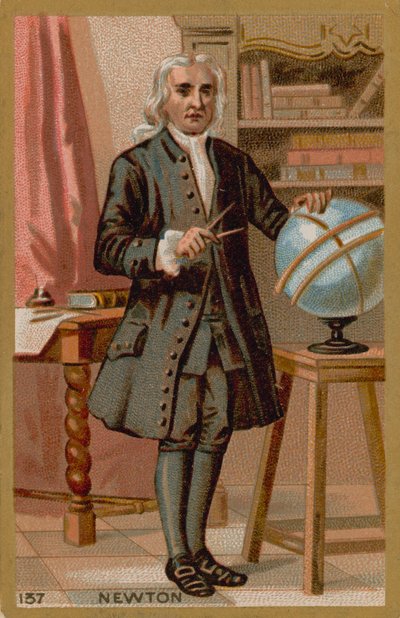 Isaac Newton, engelsk fysiker fra 1600- og 1700-tallet av French School