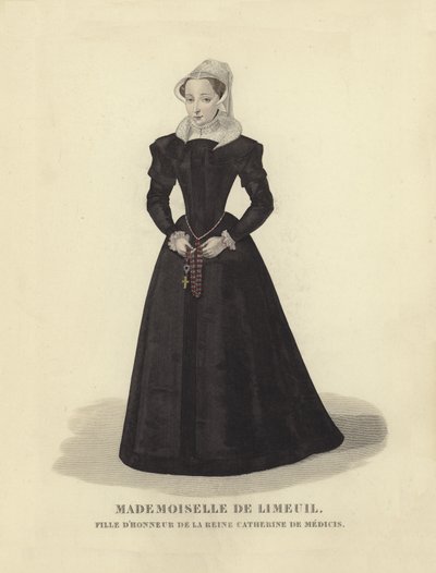 Isabelle de Limeuil, ærespike til Catherine de Medici, kone til kong Henry II av Frankrike av French School