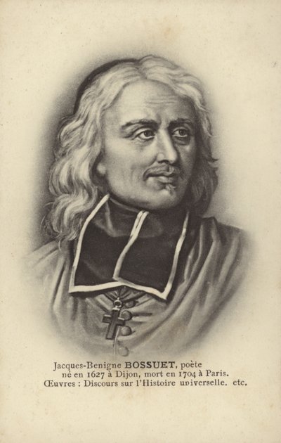 Jacques-Benigne Bossuet (1627–1704), fransk katolsk biskop, teolog og forfatter (lito) av French School
