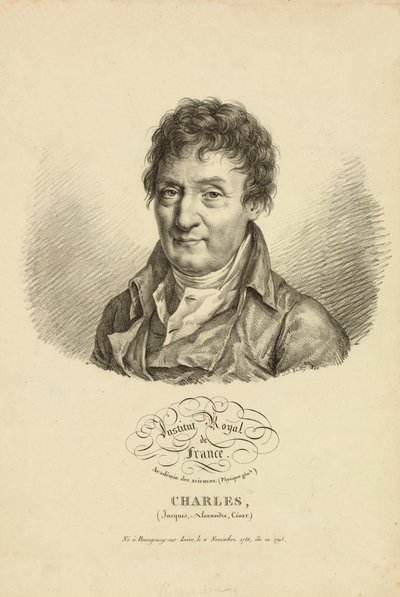 Jacques Alexandre Cesar Charles, 1820 av French School