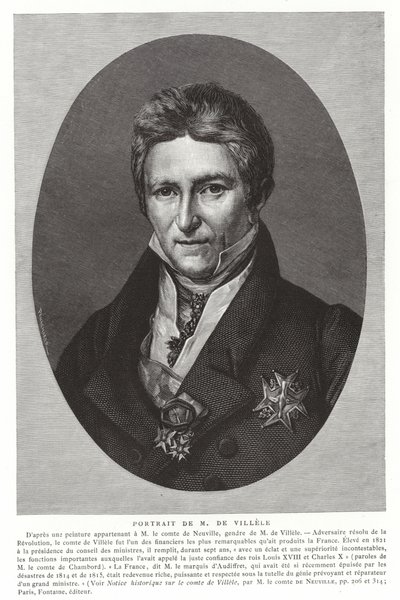 Jean-Baptiste de Villele, fransk statsmann av French School