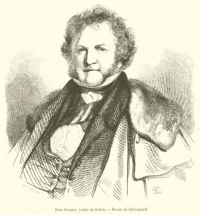 Jean-Jacques, greve av Sellon (gravering) av French School