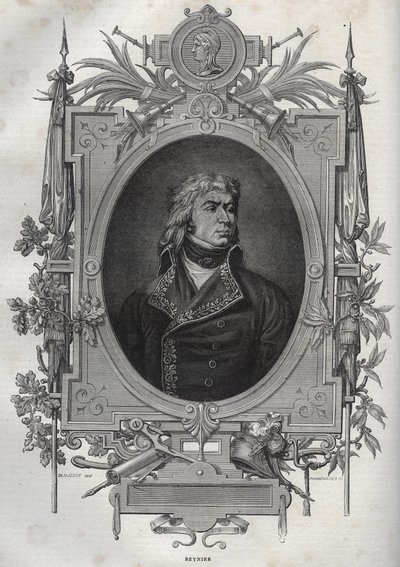 Jean-Louis-Ebenezer REYNIER (1771-1814), fransk general for revolusjonen og det første imperiet - Jean Louis Ebenezer Reynier, generaloffiser i den franske hæren under de franske revolusjonskrigene - fra "" Nouvelle Encyclopedie Nationale" av Maurice La Ch av French School