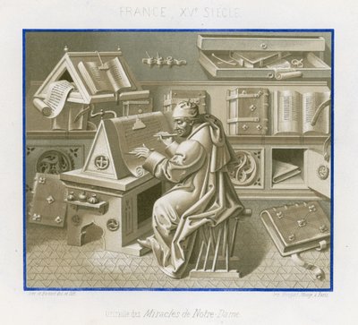 Jean Mielot i scriptoriet av French School