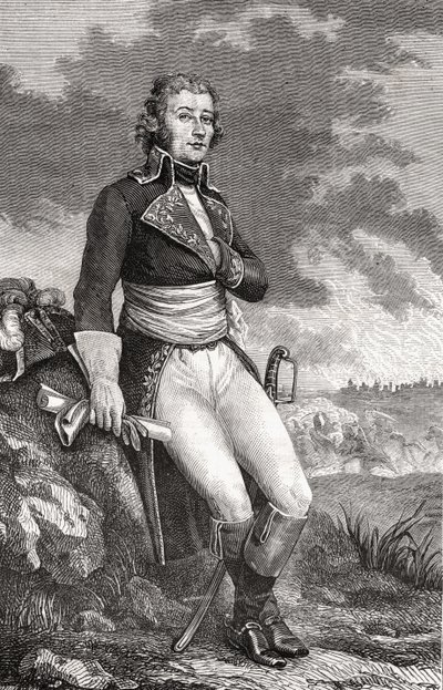 Jean Victor Marie Moreau (1763-1813) fra en gravering av Parmentier, fra 