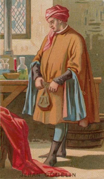 Jehan Gobelin, fransk farger fra 1400-tallet av French School