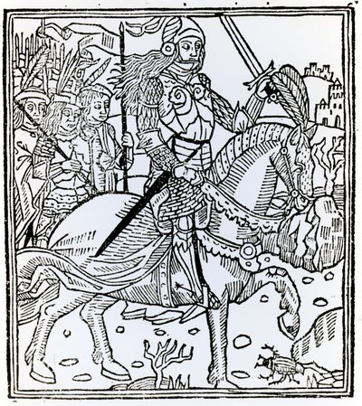 Joan of Arc, fra The Sea of ​​Stories, 1491 av French School