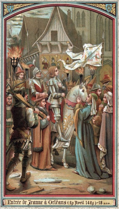 Joan of Arcs inngang til Orleans i 1429. av French School