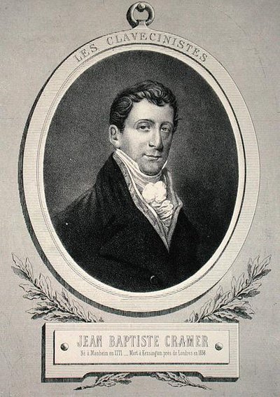 Johann Baptist Cramer (1771-1858) gravert av Alfred Lemoine (litho) av French School