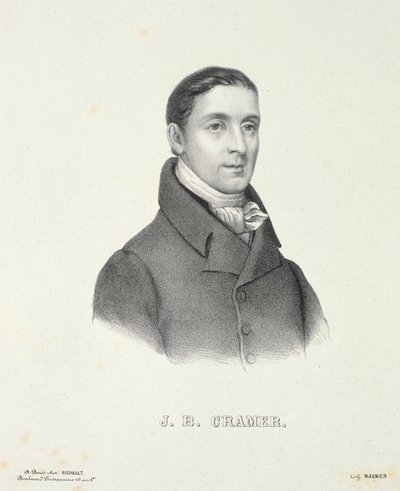 Johann Baptist Cramer (1771-1858) gravert av Magnier av French School