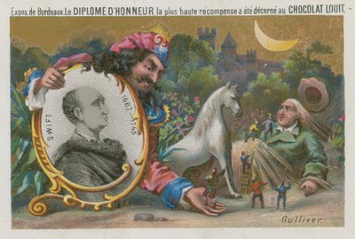 Jonathan Swift (1667–1745) (chromolitho) av French School