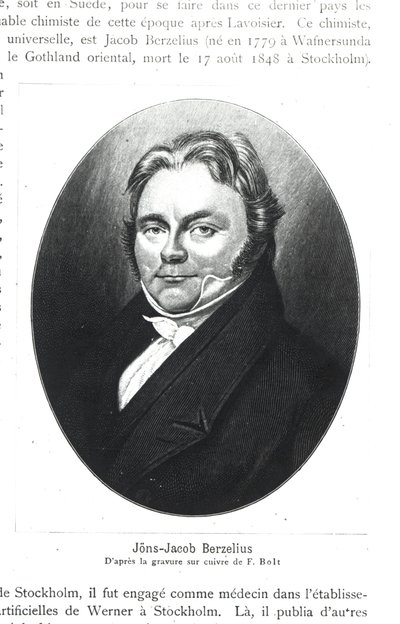 Jons Jakob Berzelius (1779-1848) etter gravering av F. Bolt av French School
