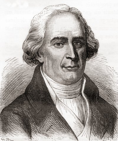 Joseph-Michel Montgolfier, fra Les Merveilles de la Science, publisert ca. 1870 (gravering) av French School