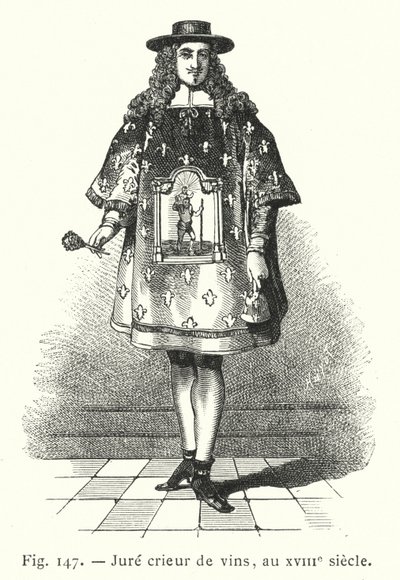 Svoren vinskriker, 1700-tallet (gravering) av French School