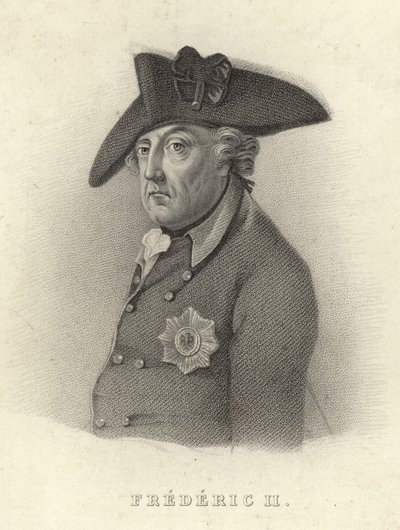 Kong Fredrik II av Preussen av French School