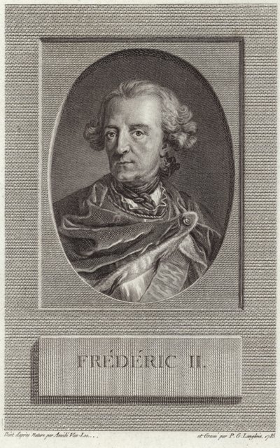 Kong Fredrik II av Preussen av French School