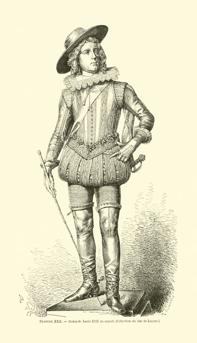 Kong Ludvig XIII av Frankrike av French School