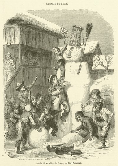 Snømannen (gravering) av French School