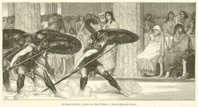 Pyrrhusdansen (gravering) av French School