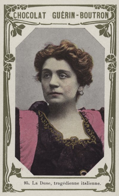 La Duse , italiensk tragedier (farget bilde) av French School