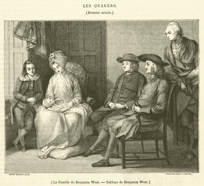 Familien til Benjamin West (gravering) av French School