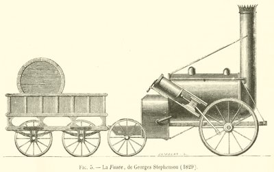 The Rocket, av Georges Stephenson av French School