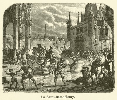 La Saint-Barthélemy (gravering) av French School
