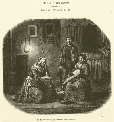 The Witch of the Vosges (gravering) av French School