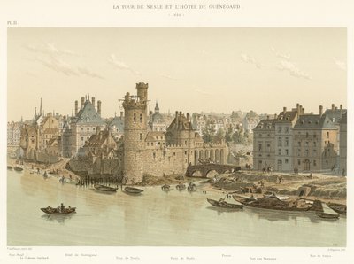 Tour de Nesle og Hotel de Guenegaud, 1650 av French School