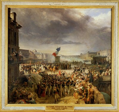 Nasjonalgarden drar til hæren, sju... av French School