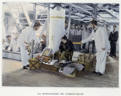 The Merchant of edibles - i ""Military album - Navy: Life on board"" av French School