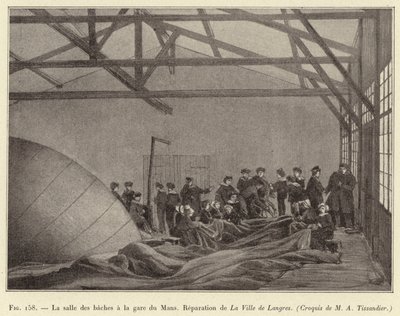 Presenningsrommet på Le Mans stasjon, Reparasjon av byen Langres av French School